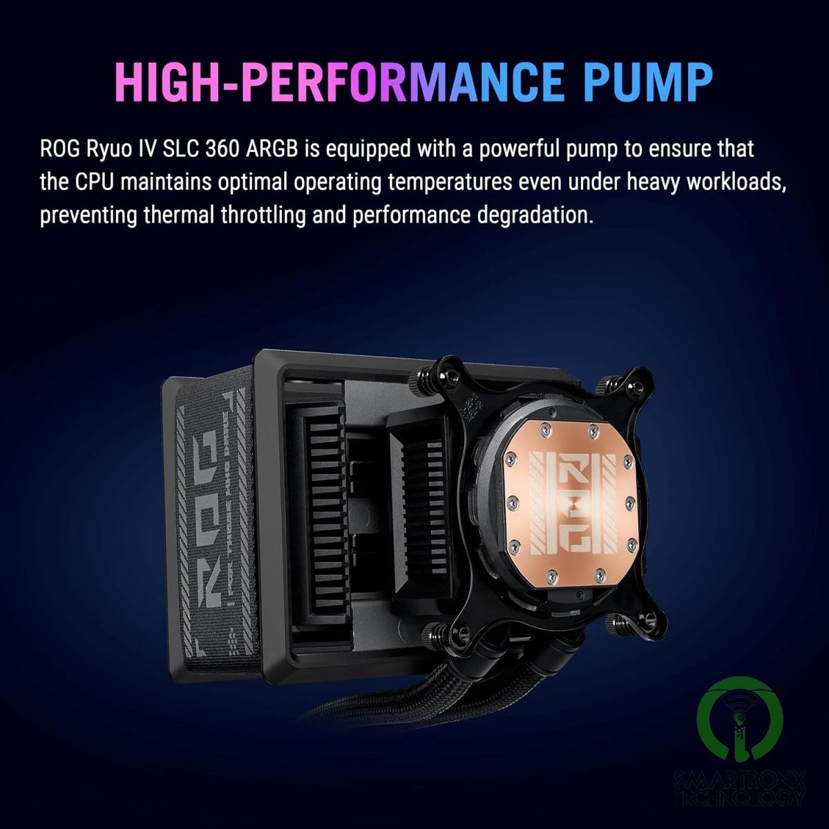 ASUS ROG Ryuo IV SLC 360 ARGB Liquid CPU Cooler, 6.67" AMOLED Display, 360mm Rad
