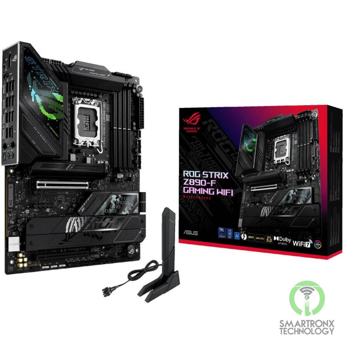 ASUS ROG Strix Z890-F Gaming Wi-Fi 7 Z890 DDR5 LGA 1851 Advanced AI PC-ready 5x