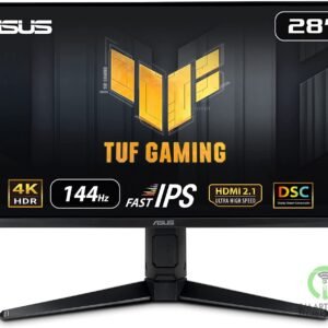 ASUS TUF 28" VG28UQL1A 4K 144Hz HDMI 2.1 Fast IPS 1ms G-SYNC Compatible Eye Care
