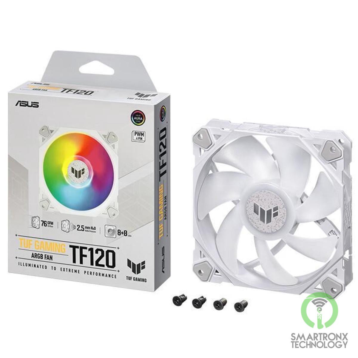 ASUS TUF Gaming TF120 ARGB Fan 3Pin LEDs Blade 120mm PWM Control For Computer Ca