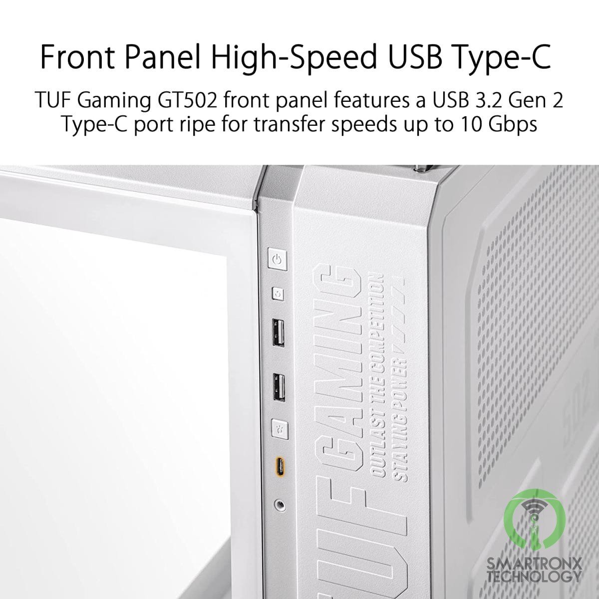 ASUS TUF GT502 Mid Tower Dual Chamber Design Independent Cooling Zones for The C
