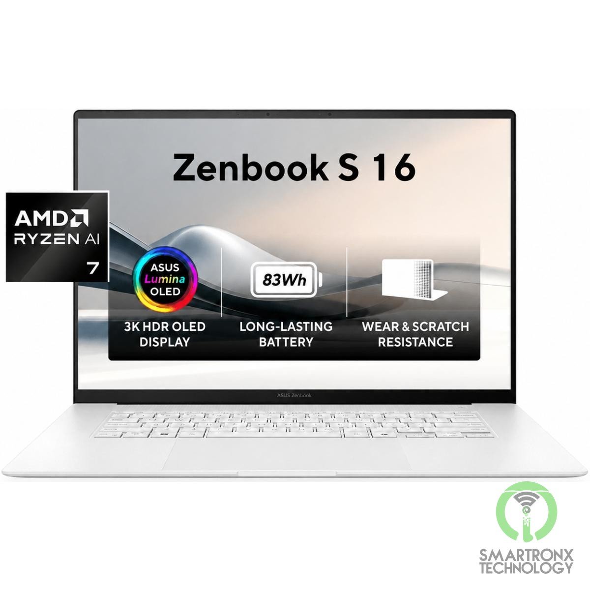 ASUS Zenbook S 16 UM5606GA-SR137W AI Laptop | AMD Ryzen AI 7 445 | 32GB LPDDR5X