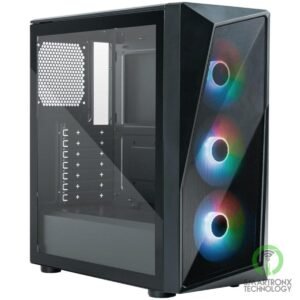 COOLER MASTER CMP 520 ARGB Mid Tower Tempered Glass Gaming Case w/ 3 x120mm ARGB