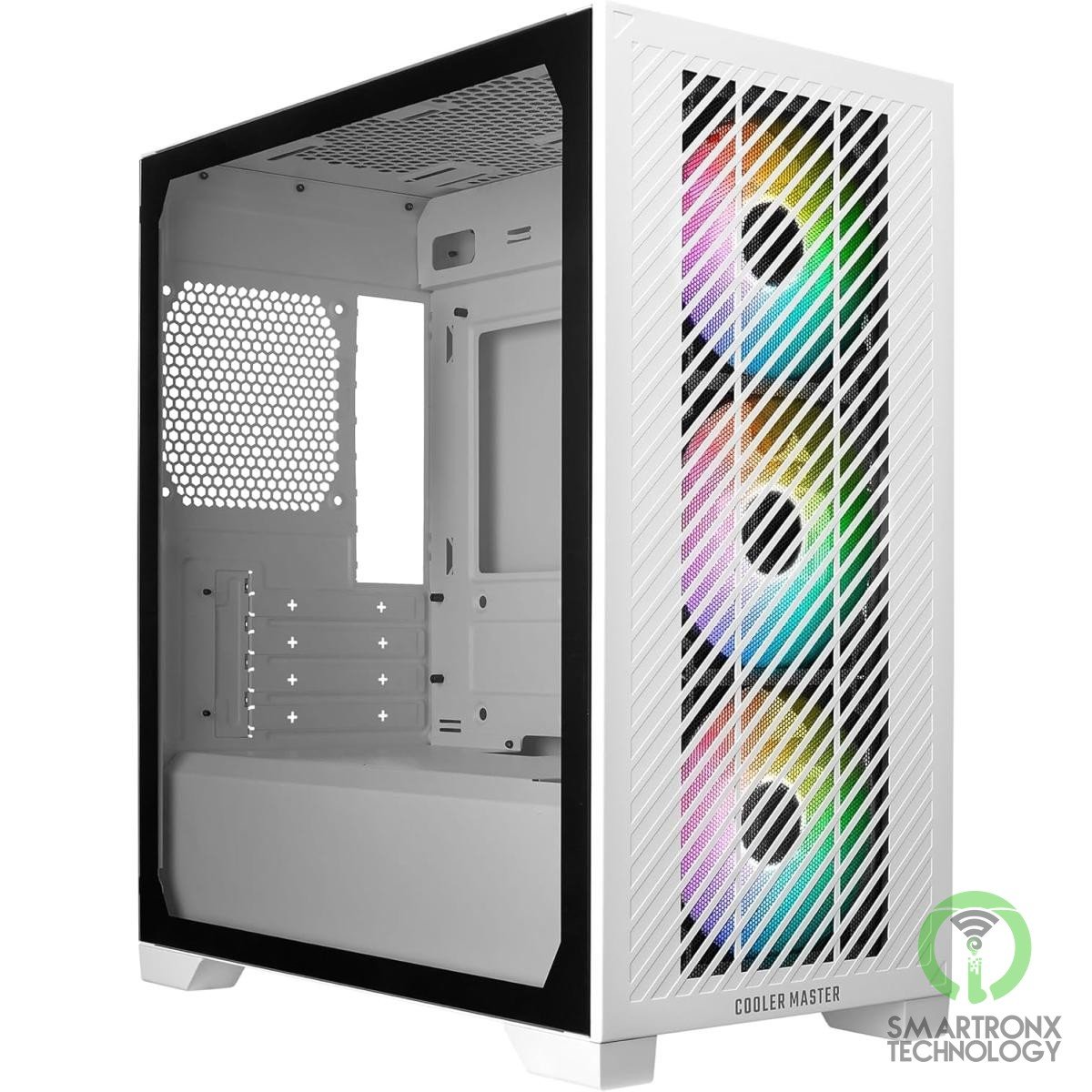 COOLER MASTER Elite 301 (White) Micro-ATX ARGB Mini Tower Tempered Glass Gaming