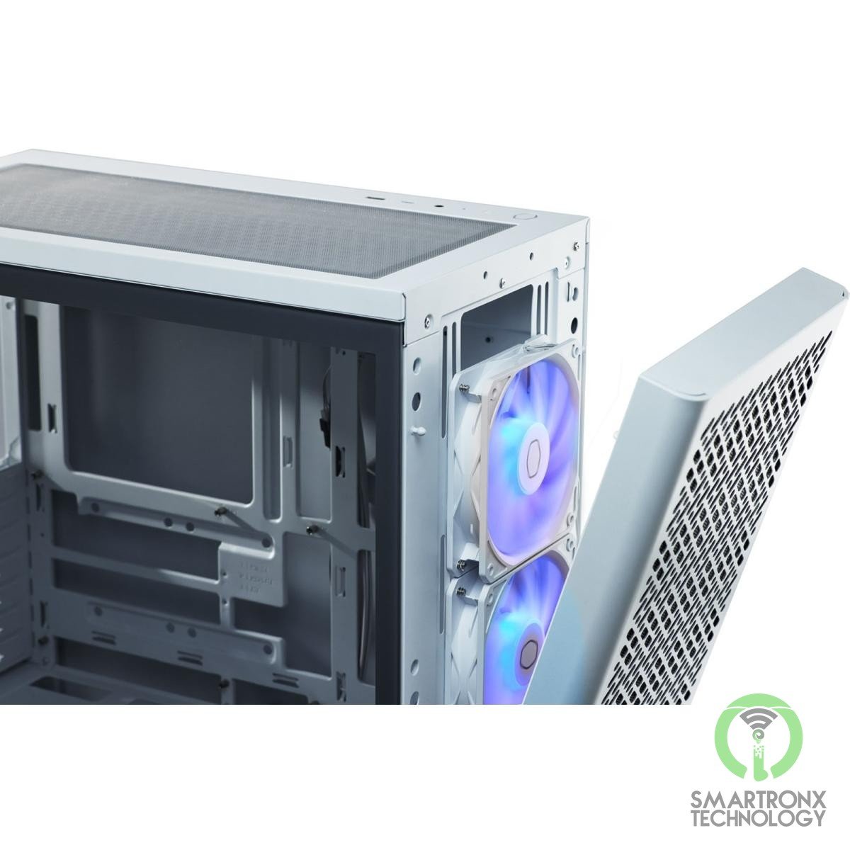 Cooler Master Elite 502 (White) ATX ARGB Mid Tower Tempered Glass Mesh Perforate