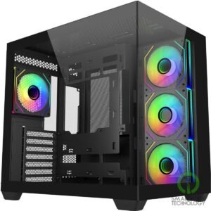 Cooler Master Elite 681 (Black) ATX ARGB Mid Tower Tempered Glass Panoramic Dual