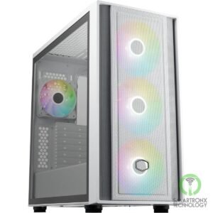 COOLER MASTER MASTERBOX 600 (White) ATX ARGB Mid Tower Tempered Glass Gaming Cas