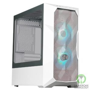 COOLER MASTER MasterBox TD300 Mesh White Mini Tower Tempered Glass Gaming Case w