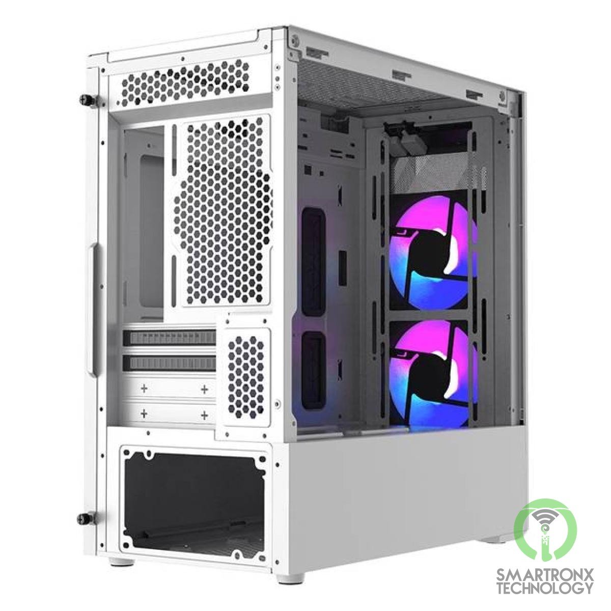 COOLER MASTER MasterBox TD300 Mesh White Mini Tower Tempered Glass Gaming Case w