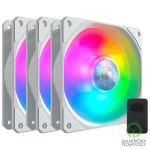 Cooler Master SickleFlow 120 ARGB White Edition 3 IN 1 High-Performance Fans Wit