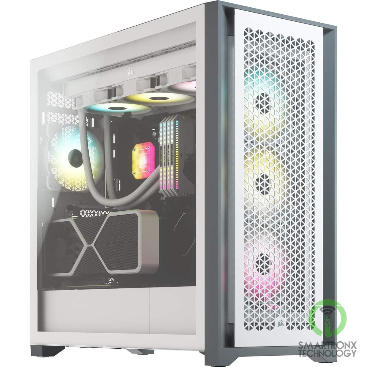 Corsair iCUE 5000D AIRFLOW Tempered Glass Mid-Tower ATX Gaming Case, High-Airflo