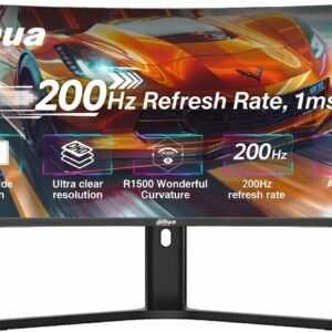 Dahua LM34-E330CA Gaming Curved Monitor, 34" WQHD VA Display, 200Hz Refresh Rate