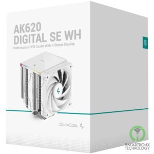 DeepCool AK620 Digital SE CPU Air Cooler Mighty 260w TDP 6 Copper Heat Pipes Dua