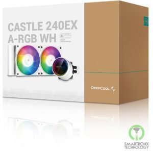 DEEPCOOL Castle 240EX A-RGB AIO Liquid Cooler Anti-Leak Technology - White