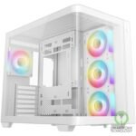 DeepCool CG530U 4F Curved Glass Panoramic ATX Mid-Tower Case 4x Pre Installed Fa