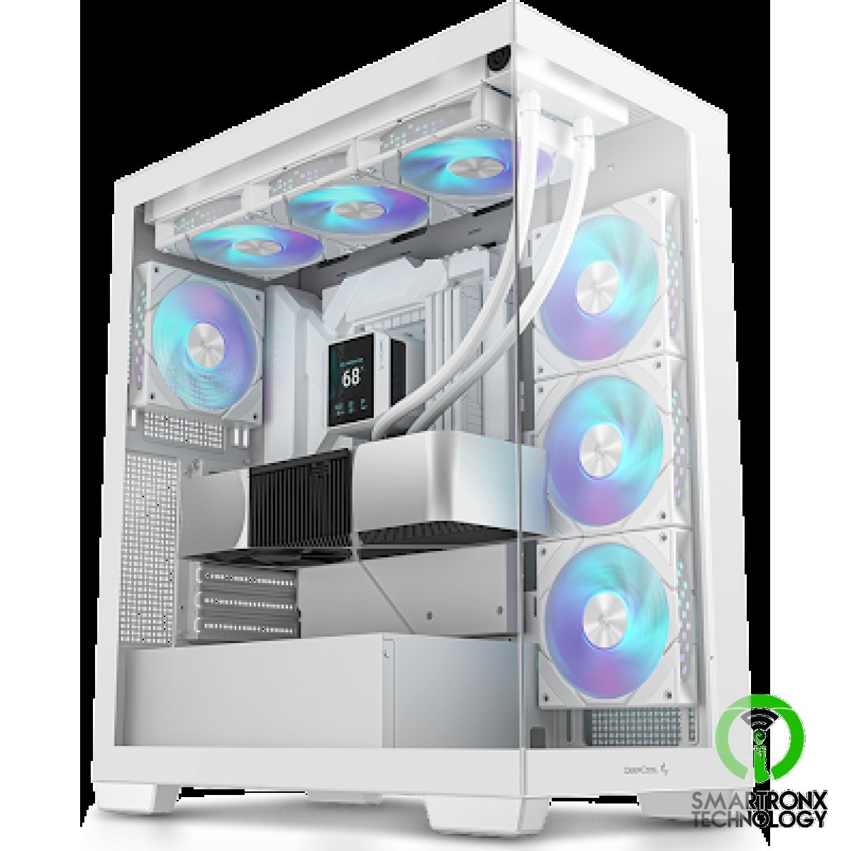 DeepCool CG580 4F Panoramic ATX Mid-Tower Case 4x Pre Installed Fans Single Cham
