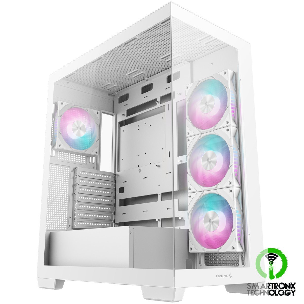DeepCool CG580 4F Panoramic ATX Mid-Tower Case 4x Pre Installed Fans Single Cham