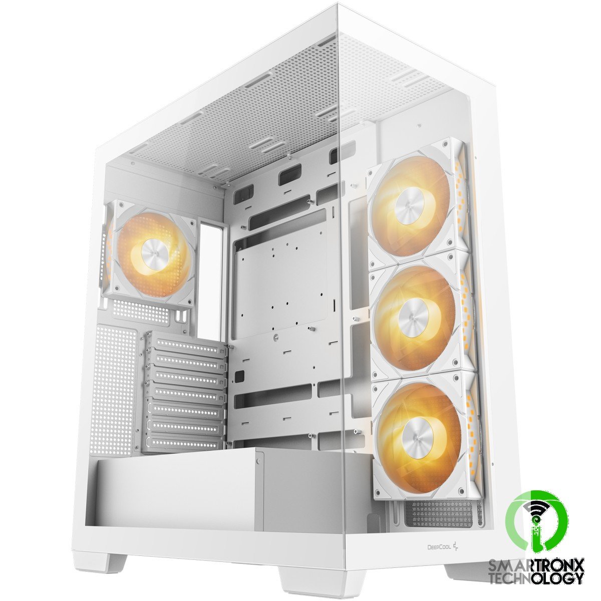DeepCool CG580 4F Panoramic ATX Mid-Tower Case 4x Pre Installed Fans Single Cham