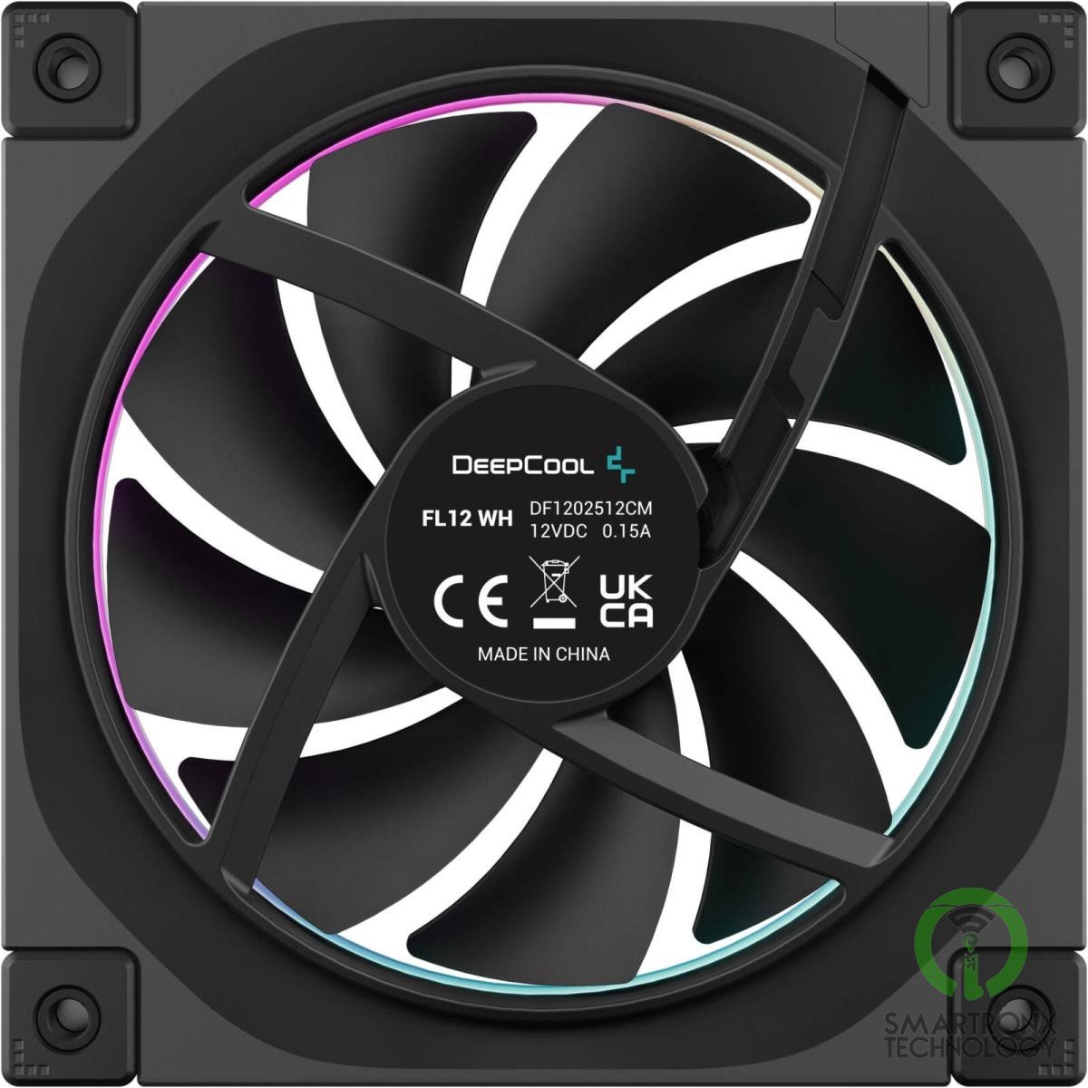 DeepCool FL12 120mm Case Fans, 2150 RPM Fan Speed, 55 CFM Fan Airflow, Fluid Dyn