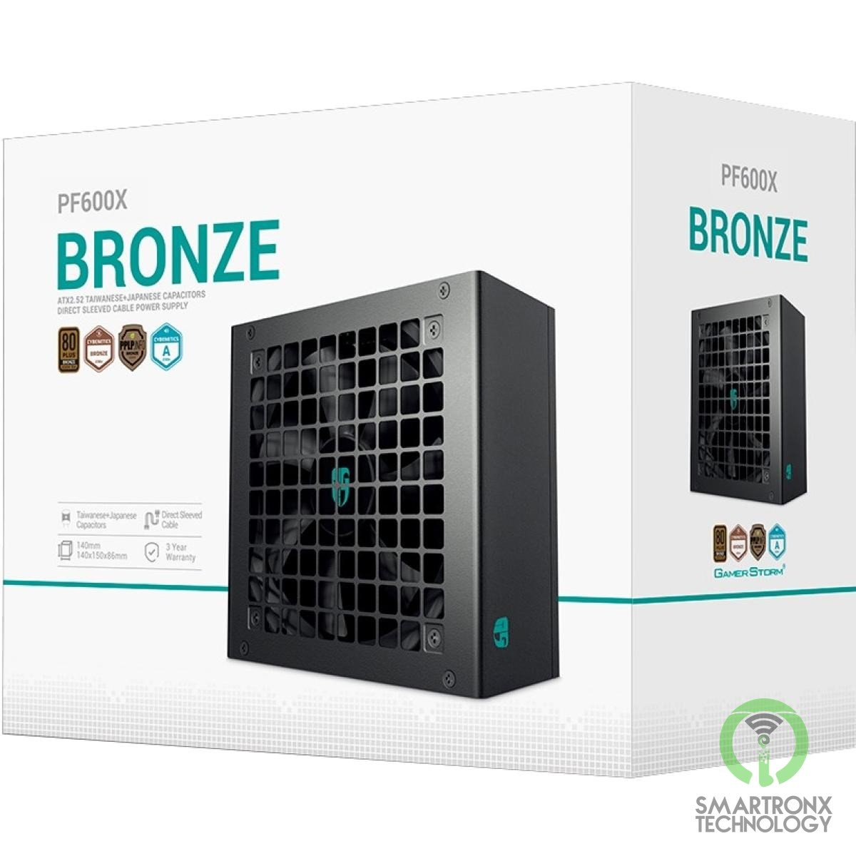 Deepcool GamerStorm PF600X 80 PLUS Bronze 600w Non-Modular ATX12V Long-Life 120m