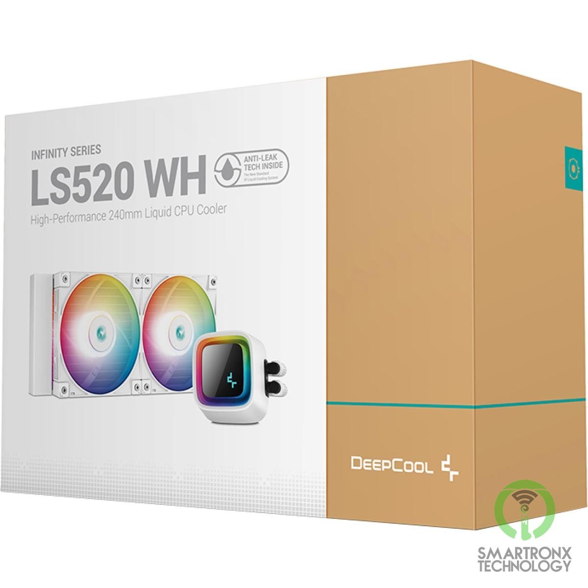 DeepCool LE520 Liquid Cooler 220W TDP AIO 240mm ARGB PWM Fan Copper Heatsink Alu
