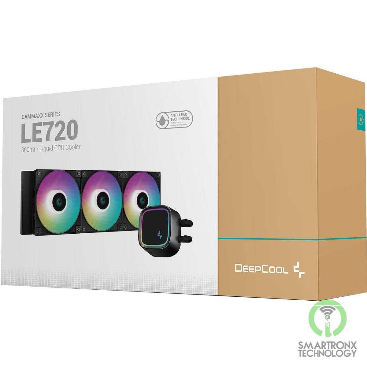 DeepCool LE720 Liquid Cooler 250W TDP AIO 360mm ARGB PWM Fan Copper Heatsink Alu