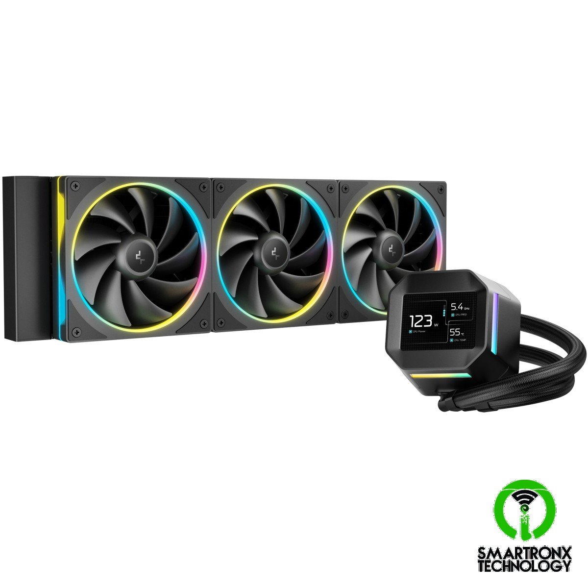 DeepCool LM360 ARGB Liquid Cooler 360mm 2.4" IPS Display Full Customized Support