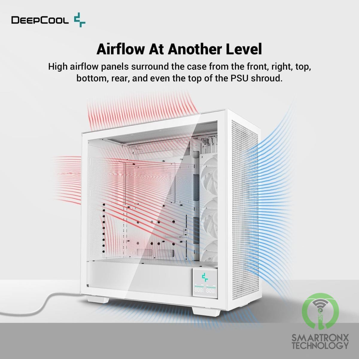 DeepCool Morpheus ATX+ Modular Airflow Housing w/ Vertical Mount & Gen 4 Ris