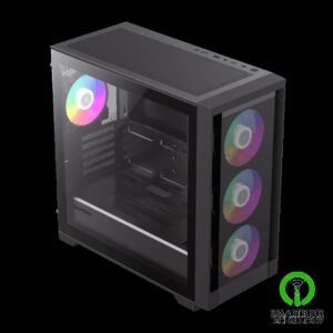 GameMax Defender MB, Micro-ATX Gaming PC Case, Mesh Front Panel, Tempered Glass