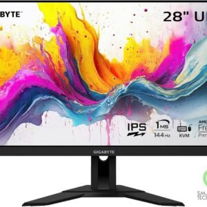 GIGABYTE 28" 4K UHD (3840 x 2160) Flat Gaming Monitor, SS IPS, 144Hz,1ms GTG, 12