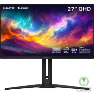 GIGABYTE AORUS FO27Q3 27" 2K QHD (2560 x 1440) Flat Gaming Monitor, QD-OLED, 360