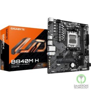 GIGABYTE B840M H M-ATX AM5 Motherboard, AMD B840 Chipset, 2x DDR5 DIMM Slots, 12
