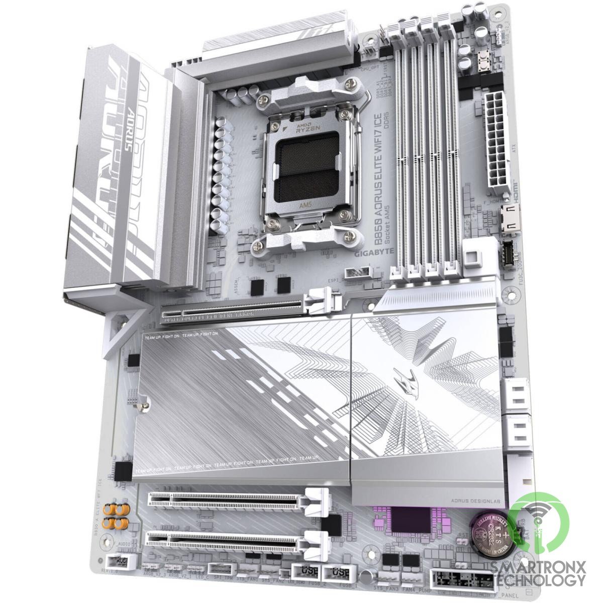 GIGABYTE B850 Aorus Elite WIFI7 ICE AM5 ATX Motherboard, AMD B850 Chipset, 4x DD