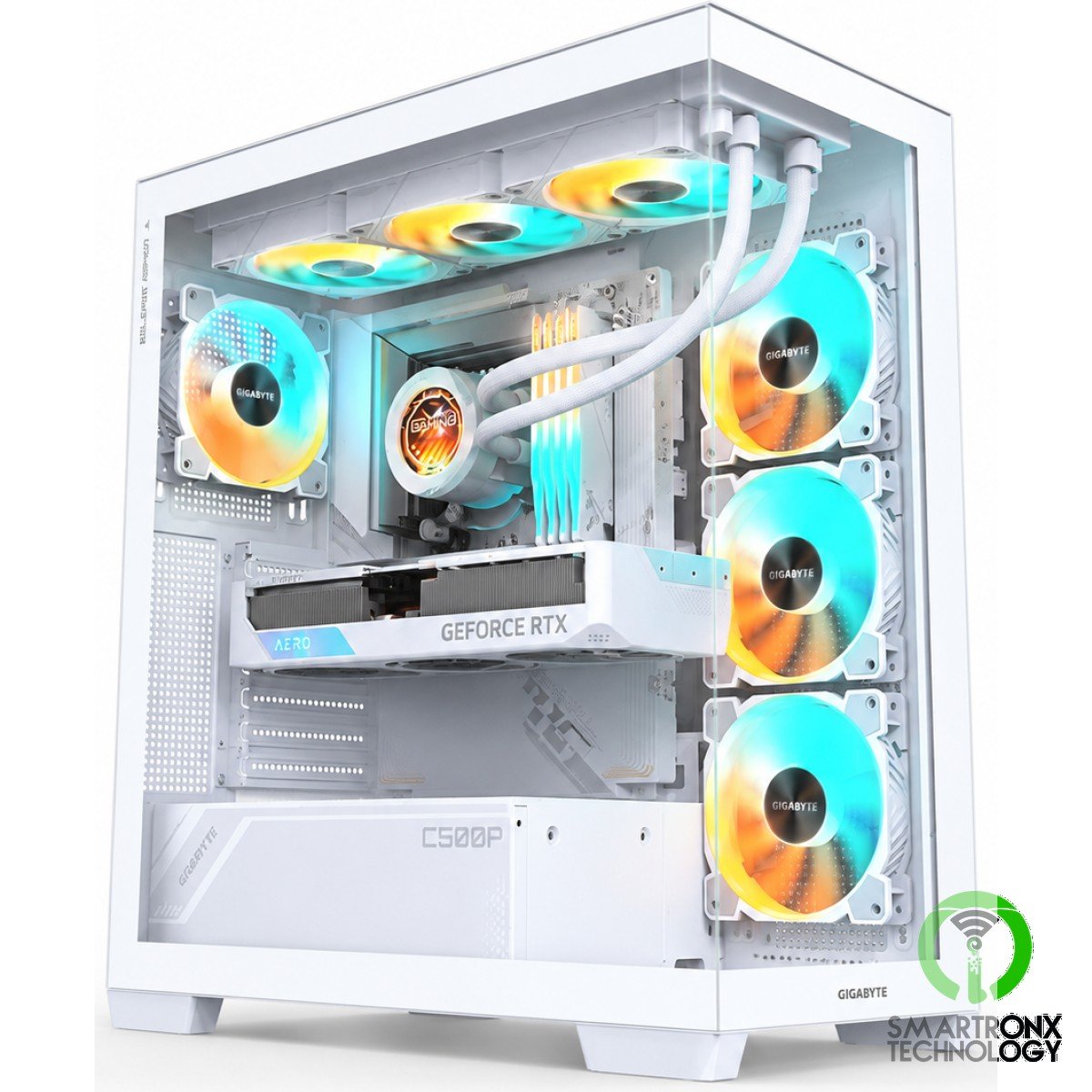 GIGABYTE C500 ATX Computer Case, 410MM/BL ST ATX GPU, Mid Tower Form Factor, RGB