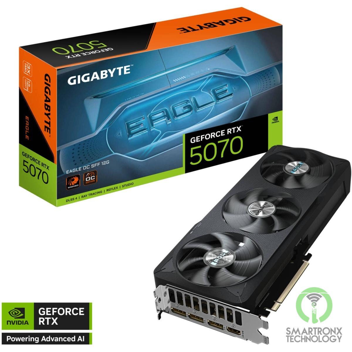 GIGABYTE GeForce RTX 5070 EAGLE OC SFF Graphics Card, 12GB GDDR7 192-Bit Memory,