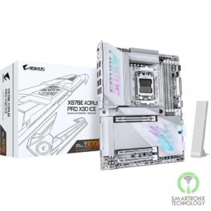 GIGABYTE X870E AORUS PRO X3D ICE ATX AM5 Motherboard, AMD X870E Chipset, 4x DDR5