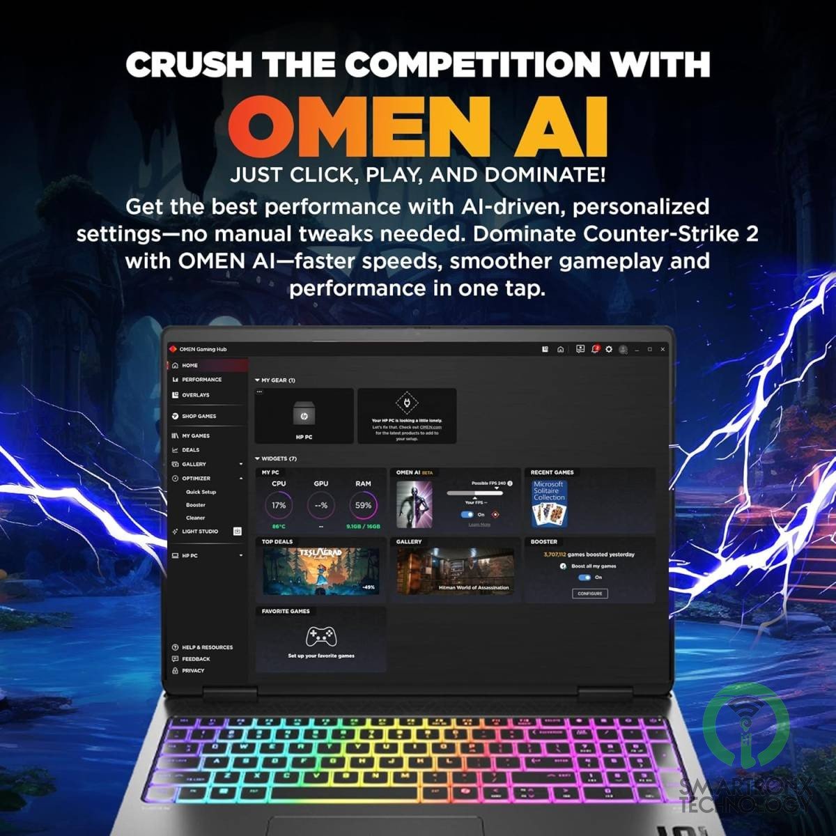 HP OMEN MAX Gaming Laptop 16-am0032ne, Intel® Core™ i7 14650HX, NVIDIA® GeForce