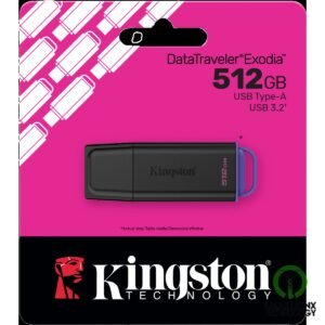 Kingston DataTraveler Exodia G2 – 512GB USB 3.2 Gen 1 Flash Drive, USB‑A Connect
