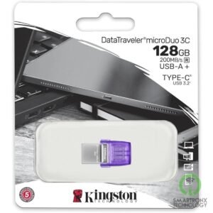 Kingston DataTraveler microDuo 3C 128GB USB-C & USB-A Flash Drive | Speeds u