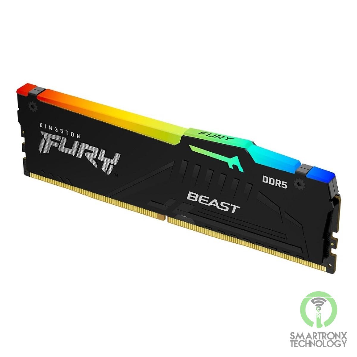 KingSton Fury Beast RGB Single 32GB DDR5 6000MT/s-CL40 Desktop Memory