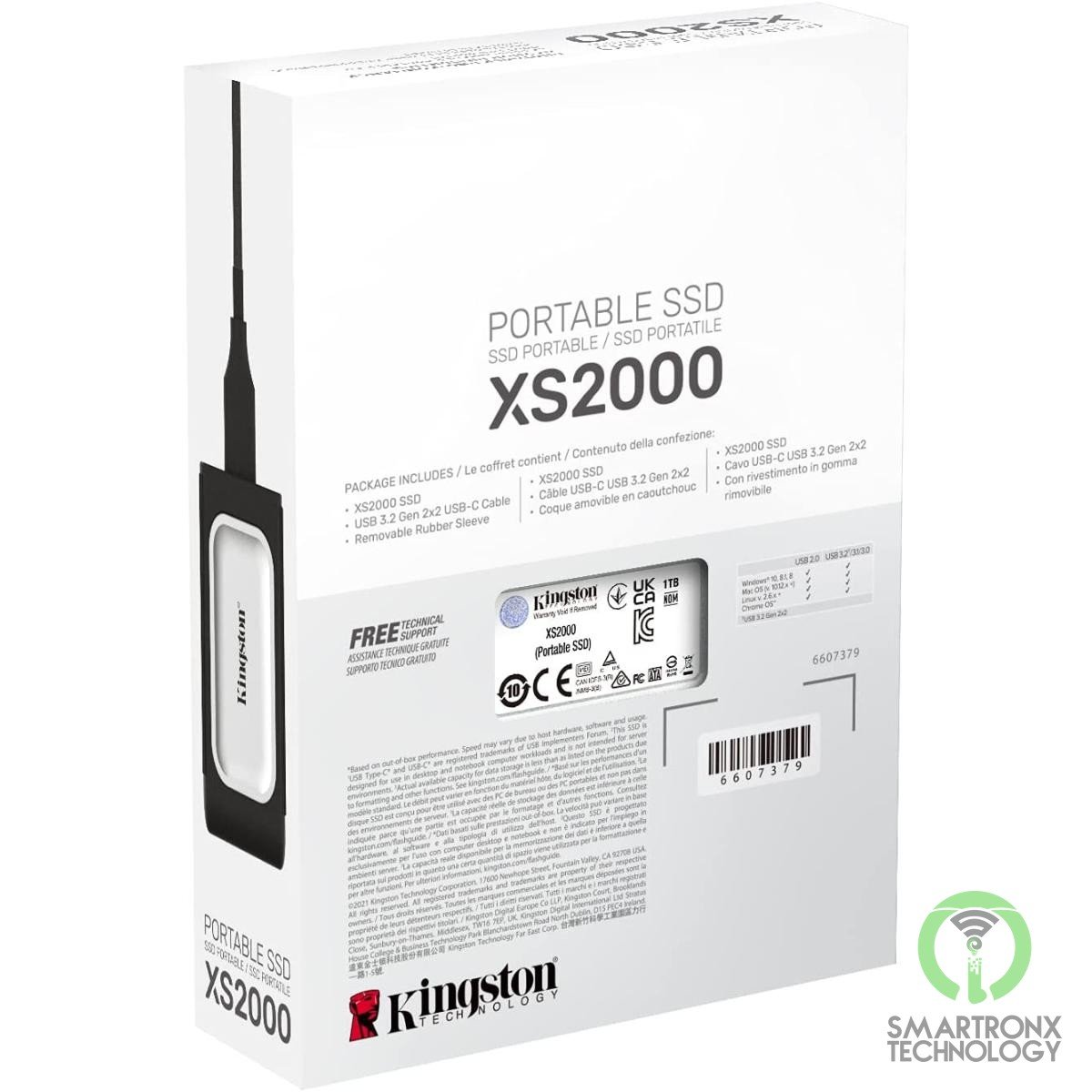 Kingston XS2000 1TB High Performance Pocket-Sized External SSD USB C
