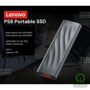 Lenovo PS8 1TB Portable SSD Fast Data up to 1050 MB/S Pocket-Sized External SSD