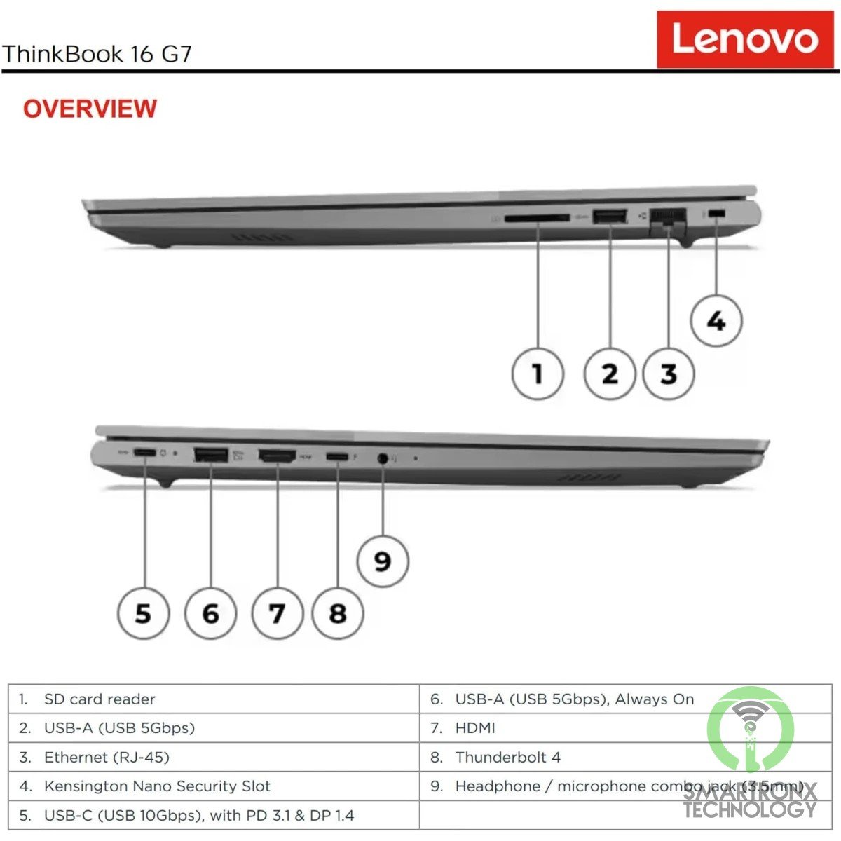 Lenovo ThinkBook 16 Gen 8, 16.0" FHD+ IPS Laptop, Intel Core Ultra 7 255H 16-Cor