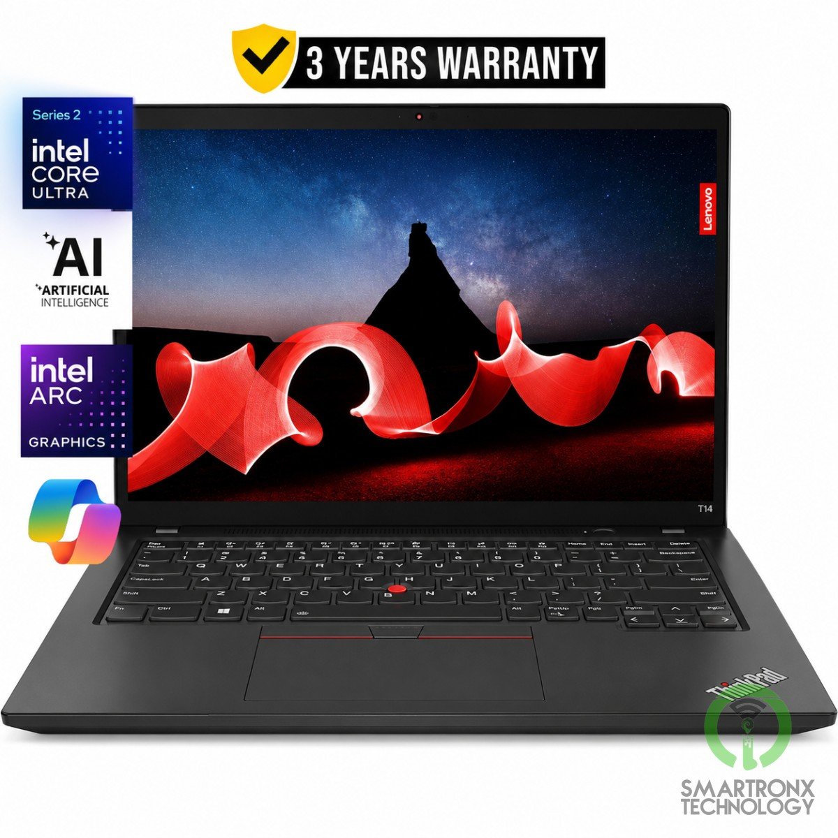 Lenovo ThinkPad T14 Gen 6 Ultra Business Laptop, Intel Core Ultra 5 226V, Up to