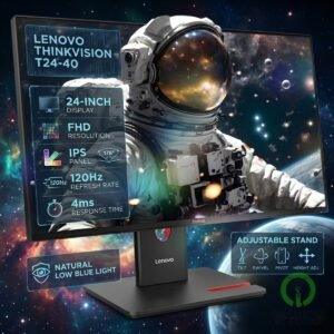 Lenovo ThinkVision Monitor T24-40 23.8" FHD IPS 120Hz 4ms 99% sRGB Color Natural