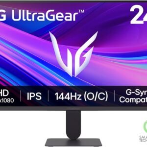 LG 24G411A Ultragear 24" Full HD IPS Gaming Monitor, 144Hz (O/C), 1ms MBR, NVIDI