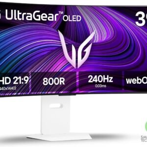 LG 39GX90SA-W UltraGear™ Smart 39” OLED Curved 800R 2K 240Hz 0.03ms HDR True Bla