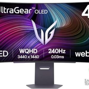 LG 45GX90SA UltraGear™ Smart 45” OLED Curved 800R 2K 240Hz 0.03ms HDR True Black