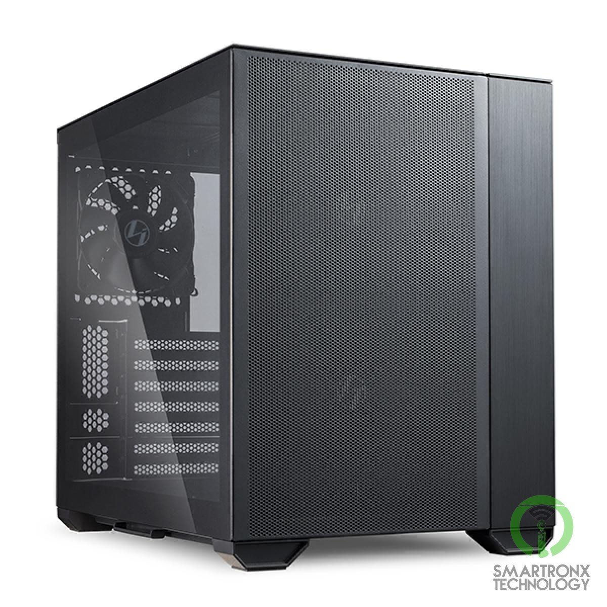 Lian Li O11 AIR MINI (Black) Mini Tower Tempered Glass Gaming Case w/ 3 Fans Ins