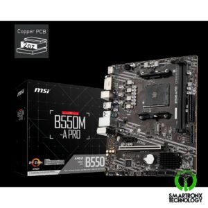 MSI B550M-A PRO Micro-ATX Motherboard, AMD B550 Chipset, AM4 Socket, Max. Memory